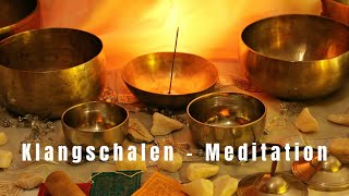 Klangschalen Meditation  Beruhigung Entspannung Einschlafen [upl. by Adnohsad]