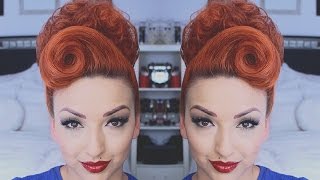 PERFECT PINUP HAIR TUTORIAL [upl. by Jobie274]