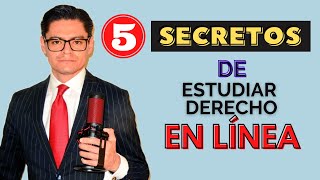 SECRETOS DE ESTUDIAR DERECHO EN LÍNEA [upl. by Wenoa435]