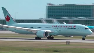 Air Canada Boeing 7879 Dreamliner Takeoff [upl. by Aelam]