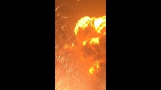 Explosion at the gas station in China [upl. by Nauqaj193]