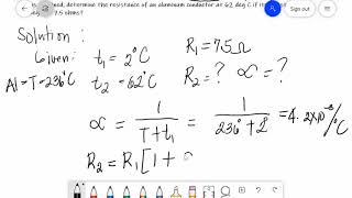 TEMPERATURE COEFFICIENT OF RESISTANCE with examples [upl. by Reviere]