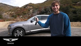 Remote Smart Parking Assist  2021 Genesis GV80 Review with ThatDudeinBlue  Genesis USA [upl. by Naujaj]