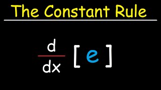 The Constant Rule For Derivatives [upl. by Amilah]