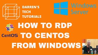 HOW TO REMOTE DESKTOP FROM WINDOWS TO CENTOS SERVER [upl. by Pennie]