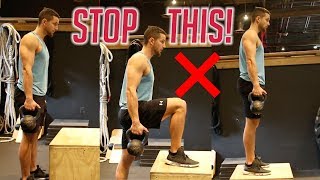 How To PROPERLY Perform Step Ups  3 Muscle Gain Variations Included [upl. by Ley939]