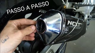 COMO FAZER UM SILENCIADOR PARA ESCAPE DE MOTO [upl. by Lorrin120]