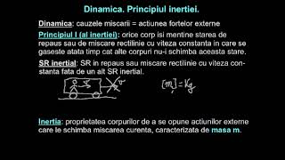 Principiul inerției Principiul fundamental Ecuația forței [upl. by Nancee]