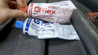 how to fix a Polyurethane plastic boat GFLEX DIY [upl. by Eniluj]