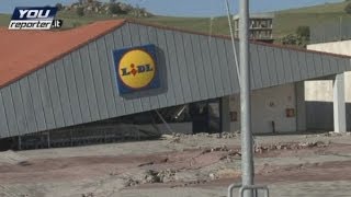 Supermarket sinks into ground in devastating landslide in Italy [upl. by Bartholomeus825]