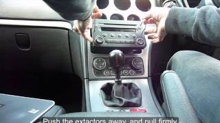 Alfa 159 remove centre console radio and heater control panel [upl. by Yreffej191]