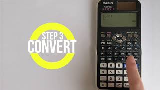 Casio FX991EX Classwiz How to convert numbers between Decimal Binary Hexadecimal and Octal [upl. by Ame]