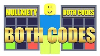 ROBLOX Nullxiety How To Get Both Codes [upl. by Ardua733]