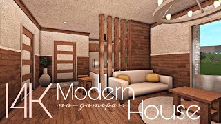 BLOXBURG 14K MODERN HOUSE  NOGAMEPASS [upl. by Henriette]