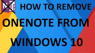 How to removeuninstall Microsoft Onenote from windows 10 [upl. by Oinotla]