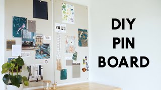 DIY Pin Board  Bulletin Board  Mood Board [upl. by Elle]