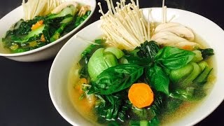 HOW TO MAKE CHINESE VEGETABLE SOUP [upl. by Anotal492]