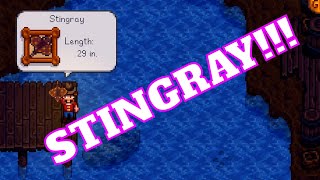 HOW TO CATCH A STINGRAY  Stardew Valley 15 [upl. by Nesnar]