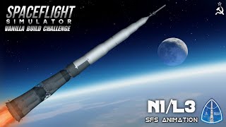 N1 Rocket In Spaceflight Simulator  Soviet Moon Landing [upl. by Lakim]