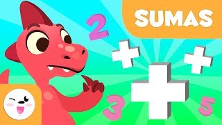 Sumas para niños  Aprende a sumar con Dinosaurios  Matemáticas para niños [upl. by Ainola469]