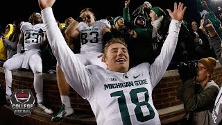 Michigan State vs Michigan 2015 Highlights MSU wins on final play  College Football Highlights [upl. by Hen353]