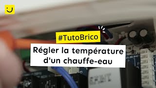 TUTO Régler la température dun chauffeeau [upl. by Ecirpac]