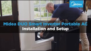 Midea DUO Smart Inverter Portable AC Installation Overview [upl. by Abercromby166]