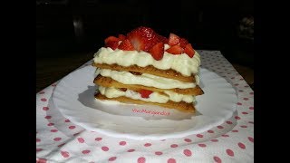 Millefoglie con fragole e crema di mascarpone [upl. by Najtsirk]