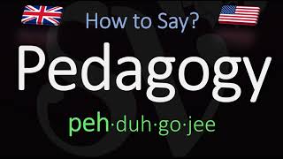 How to Pronounce Pedagogy CORRECTLY Meaning amp Pronunciation [upl. by Basilius]