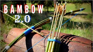 How to make a BAMBOO BOW Bambow 20 [upl. by Arotal]