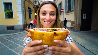 ITALIAN STREET FOOD in MILAN 🇮🇹 1 Panzerotti Panini and Tiramisu in Milano Italy [upl. by Ulphiah]