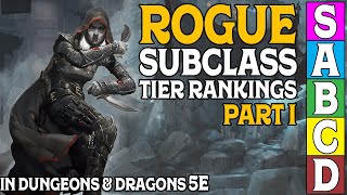 Rogue Subclass Tier Ranking Part 1 in Dungeons and Dragons 5e [upl. by Neelrahs]