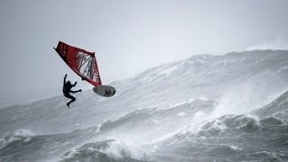 Windsurfing in Ireland  Mission 1  Red Bull Storm Chase 2013 [upl. by Lahsiv]