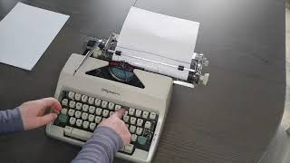 TYPEWRITER TUTORIAL  1966 Olympia SM9 Vintage Typewriter [upl. by Sobel134]