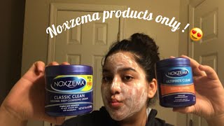 DOES NOXZEMA REALLY WORK  My everyday skin care routine using only Noxzema Products Noxzema [upl. by Brandt]