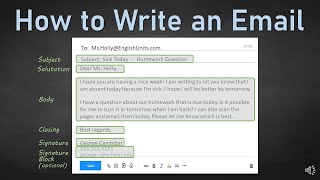 How to Write an Email [upl. by Zednanreh17]