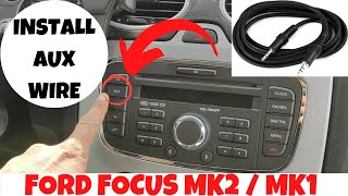 How to install AUX wire in Ford Focus MK2 [upl. by Selene]