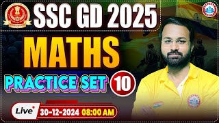 SSC GD 2025  SSC GD Maths Practice Set 10  Maths For SSC GD by Deepak Sir [upl. by Aliel132]