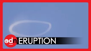 Etna Blows Rare Giant Smoke Ring as it ERUPTS [upl. by Quillon]