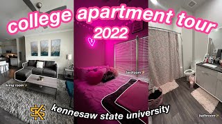 COLLEGE APARTMENT TOUR 2022  Kennesaw State University [upl. by Tamra]