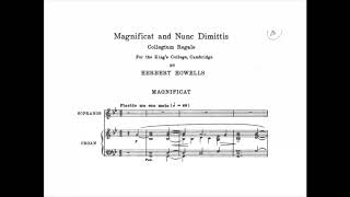 Herbert Howells  Magnificat Collegium Regale with Score [upl. by Naol794]