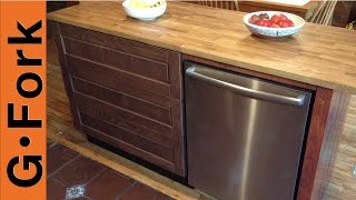 DIY Ikea Kitchen Island  GardenFork [upl. by Ahcmis942]