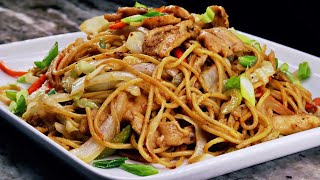 Chicken Lo Mein Recipe  Easy delicious and Healthier [upl. by Bathsheeb]