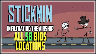 Henry Stickmin Infiltrating the Airship All Bios Locations Membership Achievement [upl. by Walford]