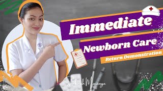 Immediate Newborn Care  Return Demonstration [upl. by Clint610]