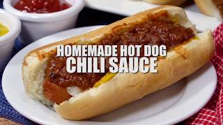 How to make Homemade Hot Dog Chili Sauce [upl. by Matta693]