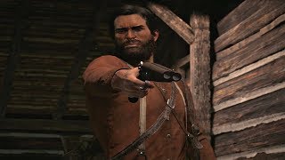 Red Dead Redemption 2  John Marston Reveals His Gun Skills [upl. by Llennaj474]