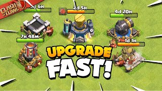 Secrets to Upgrade Your Base Fast Clash of Clans [upl. by Cimah279]