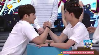 Eng subs 20150516 Yang Yang vs Ji Chang Wook  Happy Camp [upl. by Aenotna]