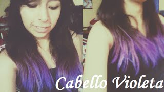 Como Pintarse El Cabello De Violeta  Tinte Casero [upl. by Anaed910]